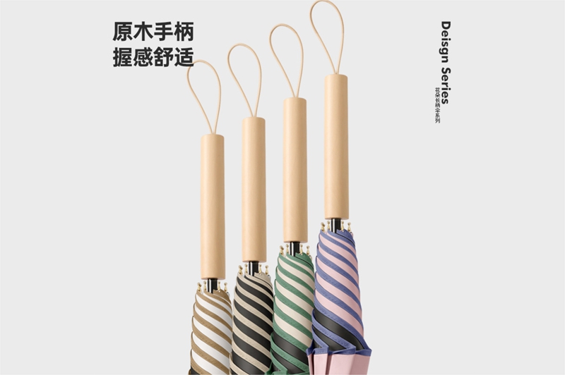 花朵木直柄伞 YK-ZB207